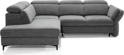 Zdjęcie produktu dla Skrzynia na pościel Narożnik Sofa w kształcie litery L Zestaw wypoczynkowy Tapicerka Funkcja łóżka