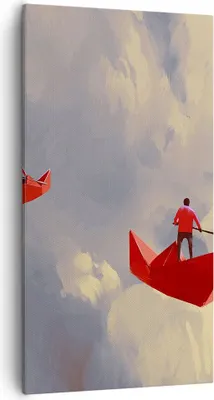 Produktbild von Bild auf Leinwand - Leinwandbild - Abstraktion modern - 55x100cm - Wand Bild - Wanddeko - Leinwanddruck - Bilder - Kunstdruck - Wanddekoration - Leinwand bilder - Wandkunst - PA55x100-3832