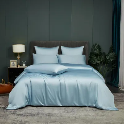 Obrázok produktu pre Omgoods – Luxusný obliečka na prikrývku z bambusu, 135 x 200 cm, s vankúšovou obliečkou
