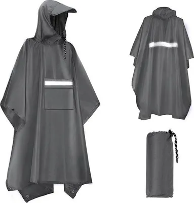 Produktbild von Famanu Regenponcho wasserfest - uni, leicht, 225 x 140 cm