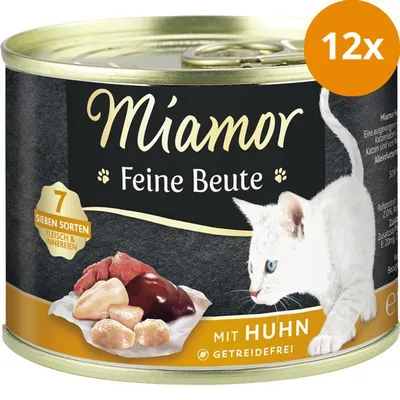 Produktbild von Miamor Feine Beute, Adult, Huhn, 185 g, Getreidefrei, Ohne Soja, Ohne künstliche Farbstoffe