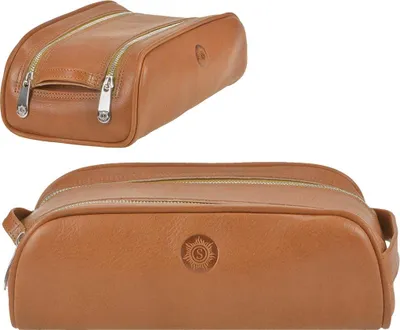Produktbild von Sonnenleder Kulturbeutel Kulturtasche Leder Kosmetiktasche Toiletry Bag RESCHEN natur braun 830-240-01