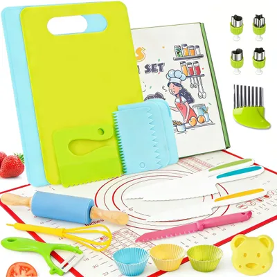 Produktbild von 32-teiliges Kinderküchen-Set, Sicher und Geeignet für 2 Jahre und Älter
