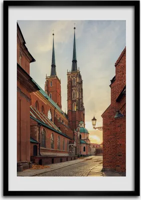 Produktbild von Bild - Bilderrahmen - Foto - 70 cm x 100 cm - MDF - Rahmen - Wandkunst - Breslau Polen