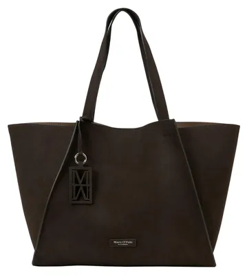 Image de Marc O'Polo Cuir sac shopper sac à épaule Biana Shopper Burnt Coffee marron foncé