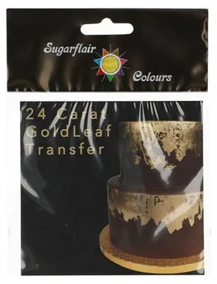 Obrázek produktu pro Sugarflair Gold Leaf - zlatý lístek - 24 karátů