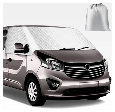 Produktbild von Windschutzscheibenabdeckung für Renault Trafic 2014-2025, Silber, Sonnenschutz für Frontscheiben, blockiert UV-Strahlen, wetterfest