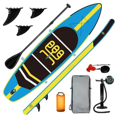 Imagen del producto de Tabla de paddleboard inflable: tabla SUP de doble capa y ligera, con accesorios