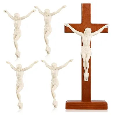 Produktbild von 5 Stück DIY Jesus Statue Handwerksfigur für christliche Kreuzdekoration