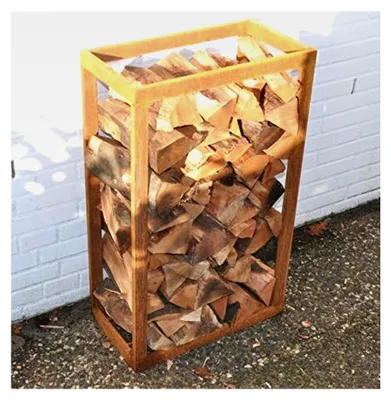 Produktbild von Kaminholzregal Angula, Rost Höhe: 90 cm