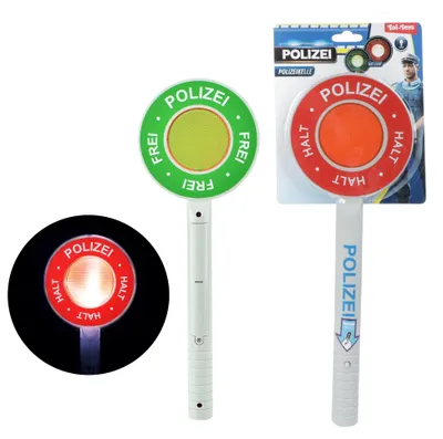 Produktbild von Toi-Toys - Polizeikelle (mit Licht) Kostümzubehör Kinderspielzeug Karneval