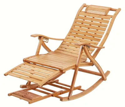Produktbild von Schaukelstuhl - Ohrensessel - Loungesessel - Gartenstuhl - Klappbar & verstellbare Rückenlehne