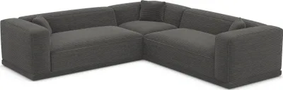 Produktbild von Cord Ecksofa Diora Dunkelgrau