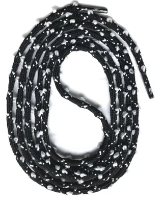 Produktbild von SNORS zweifarbige Rundsenkel - SCHWARZ / WEISS - 3mm - 130cm