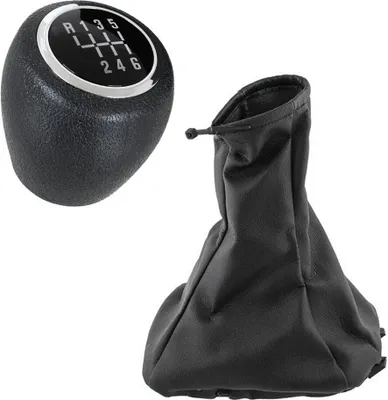 Image de pommeau de vitesse 6 vitesses Manchette + cadre pour pommeau de vitesse en