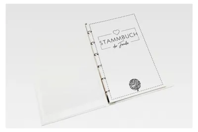 Produktbild von Stammbuch der Familie Boho, 21,0 cm x 15,0 cm - Buchbinderleinen Stammbuch zur Hochzeit - Familienbuch mit 6-fach Ringmechanik für Urkunden mit Behördenlochung