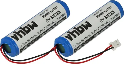 Produktbild von vhbw 2x Akku Ersatz für BATT20L für digital Radio (2200 mAh, 3,7 V, Li-Ion)