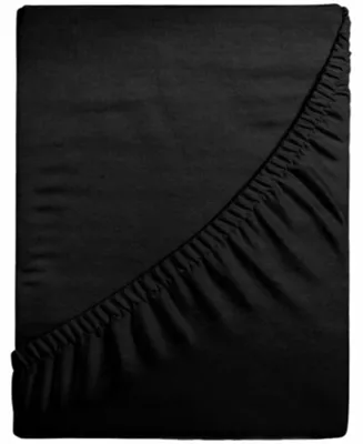 Produktbild von Softimi Jersey Spannbettlaken 80x200cm 100% Baumwolle Schwarz