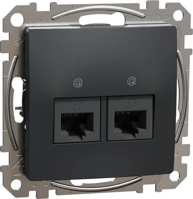Produktbild von UAE-Steckdose 2x RJ45 kat. 6 UTP Sedna Design SDD114462 Sedna Design Schneider electric
