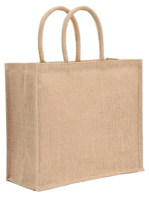 Image de Lot de 2 sacs en toile de jute - Naturel