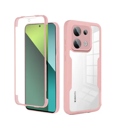 Produktbild von 360° Grad Hülle Xiaomi Redmi Note 13 Pro 5G mit Integriertem Displayschutz Rosa