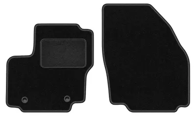 Zdjęcie produktu dla Dywaniki samochodowe welurowe przednie do: Ford S-MAX MK1 (2006-2012, minivan) czarne, dopasowane