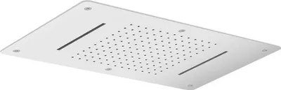 Immagine prodotto di Soffione a soffitto, 2x a cascata, 700x380 mm, acciaio inox lucido