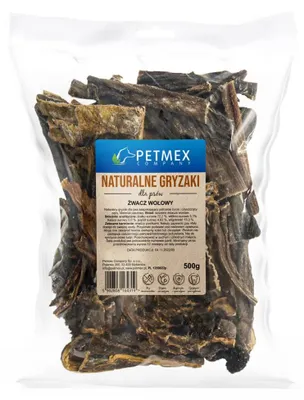 Zdjęcie produktu dla Petmex Żwacz Wołowy Gryzak Naturalny Przysmak Dla Psa 500g