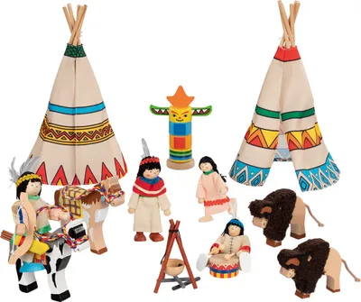 Obrázok produktu pre Goki Indian camp, Malá bábika, Mužská a ženská (sada), 3 rok / roky, 110 mm, 570 g, Viacfarebný