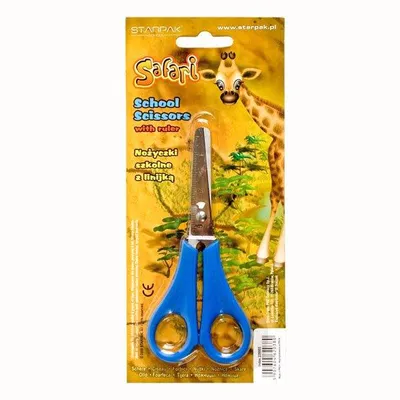 Produktbild von Starpak Schulschere Safari Rechtshänder Kinder 13,5 cm