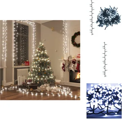 Obrázok produktu pre vidaXL LED rozprávkové svetlá s 3000 LED diódami studená biela 65 m PVC - Vianočné osvetlenie