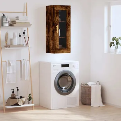 Produktbild von vidaXL Wandschrank Räuchereiche 34,5x34x90 cm