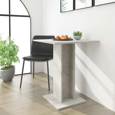Produktbild von The Living Store Bistrotisch Betongrau 60x60x75 cm Holzwerkstoff