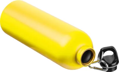 Produktbild von Edelstahl Trinkflasche / mit Karabiner / 750ml / Farbe gelb