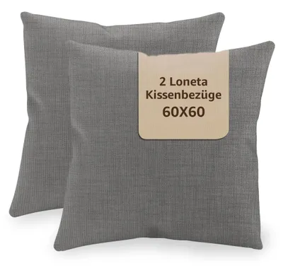 Produktbild von Kissenbezug 60x60 cm - 2er-Set - Grau