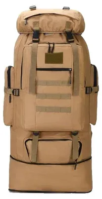 Zdjęcie produktu dla Plecak alpinistyczny, pojemny, solidna konstrukcja, 100 l (khaki)