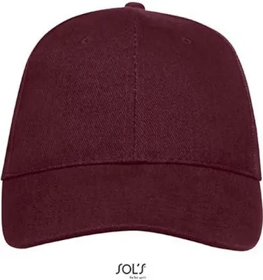 Image de SOLs 88100 | Six Panel Cap Buffalo / Casquette / Bonnet / Chapeau - Couleur : Bourgogne - Taille : One Size