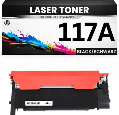 Produktbild von Toner kompatibel für HP W2070A(117A) color Laser 150;HP color Laser MFP 178series;HP color Laser MFP 179series in Schwarz