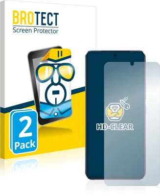 Produktbild von 2x Für Vivo V21 5G Schutzfolie BROTECT Displayschutz Display Schutz Folie Klar Transparent