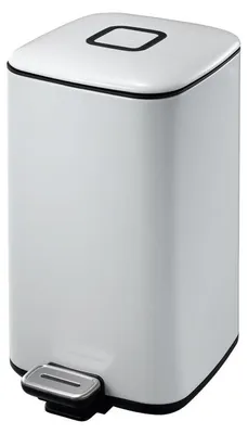 Produktbild von EKO - Regent Treteimer 12 Liter - Steel Plastic - Weiß
