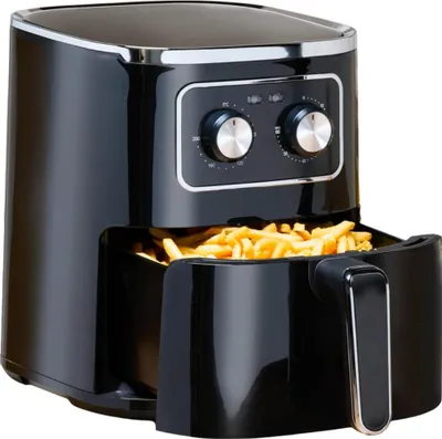 Immagine prodotto di alpina Airfryer 4,5L - Friggitrice ad aria calda 1-4 persone - Friggitrice ad aria con funzione timer - temperatura regolabile da 80 a 200 gradi - forno ad aria calda 1400W