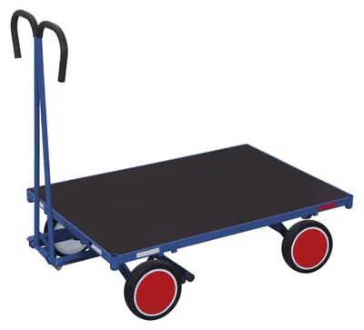 Produktbild von VARIOfit Handpritschenwagen ohne Bordwand mit Vollgummibereifung 1200x800mm