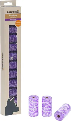 Produktbild von Beeztees Kotbeutel abbaubar Lavendel, Inhalt: 12 x 15 Stück