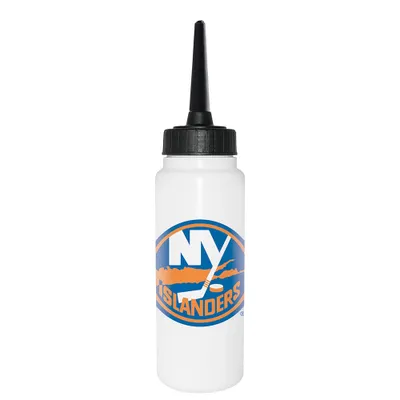 Imagen del producto de Botella de agua de la NHL, con capacidad de 1000 ml, pajita larga, equipos de la NHL: New York Islanders