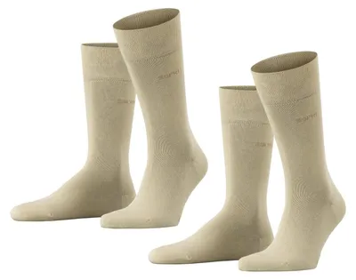 Obrázek produktu pro Pánské ponožky ESPRIT, základní model, pohodlné, vícebalení (2 kusy), velikost M, bavlna, jednobarevné, béžové
