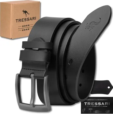Produktbild von Tressari Herrengürtel mit klassischer Schnalle Fepuleai schwarz One size