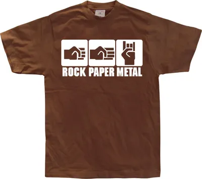 Produktbild von Rock-Paper-Metal - Large - Brown