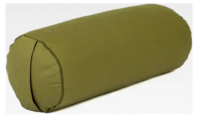 Produktbild von Yoga Bolster | ECO Serie | Yogarolle mit Kapok-Füllung | Waschbarer Bezug aus 100% Baumwolle | Yogakissen für Restoratives Yoga | Größe 65 x 22 cm
