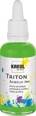 Produktbild von KREUL Acryltinte TRITON Acrylic Ink gelbgrün 50 ml