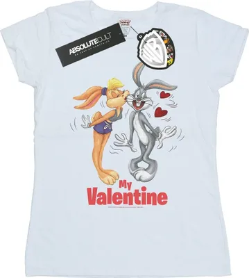 Produktbild von Looney Tunes - "Valentine's Day" T-Shirt für Damen BI27377 (L) (Weiß)